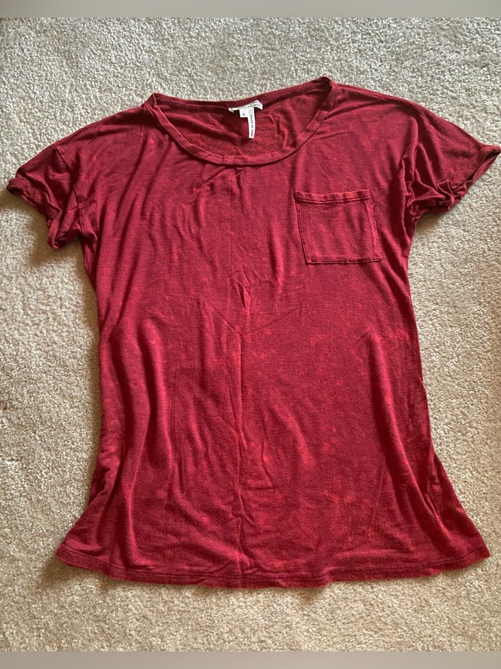 PacSun Kirra Red Acid wash Tee​